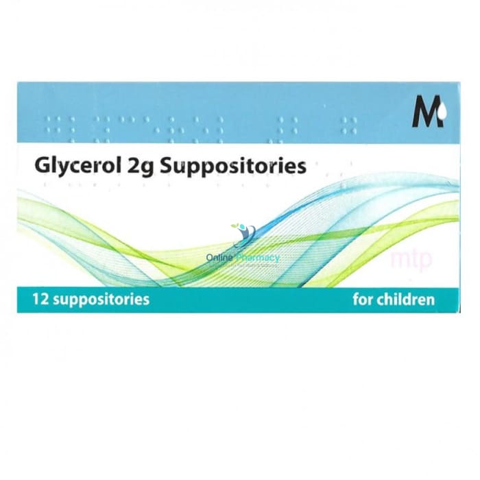 Glycerol 2g Suppositories For Children 12 Pack - OnlinePharmacy