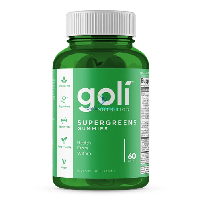Goli Nutrition Supergreen Gummies - 60 pack - OnlinePharmacy