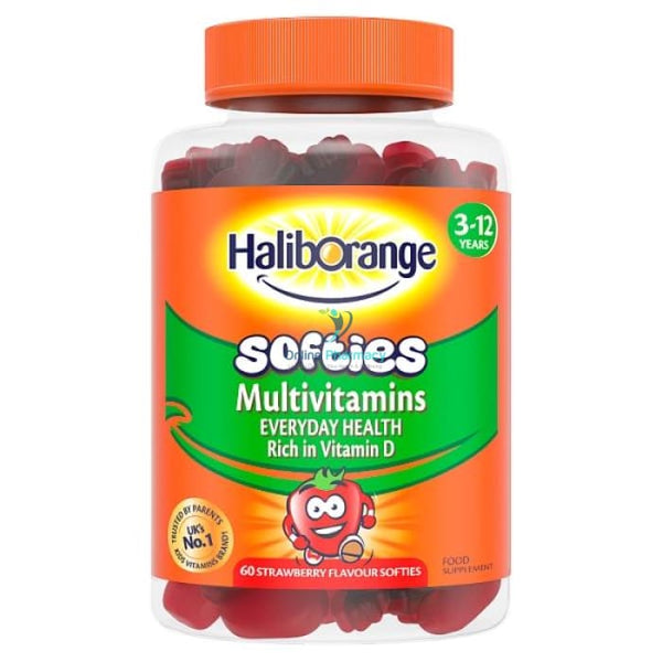 Haliborange 3-12 Years Multivitamins - 30/60 Strawberry Flavour Softies - OnlinePharmacy