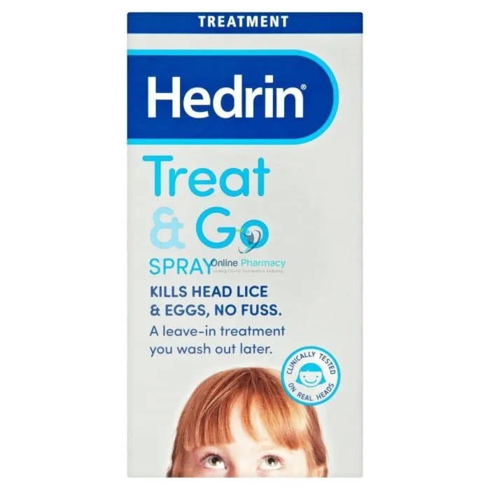 Hedrin Treat & Go Fuss Free Head Lice Spray - 60ml