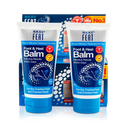 Heel Balm 120g Mega Pack for dry, cracked feet, in mostly navy blue packaging. The box contains two tubes, with clear product information and a focus on hydration and repair for dry, cracked skin.