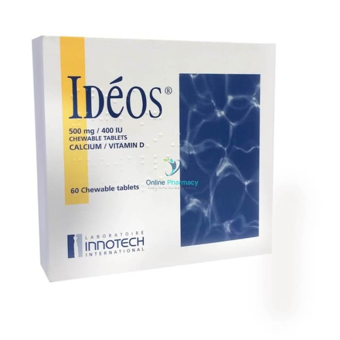Ideos Calcium and Vitamin D Chewable Tablets - 60 Pack - OnlinePharmacy