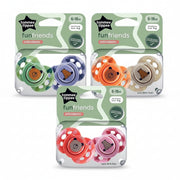 Tommee Tippee Fun Friends Soothers ( 6-18m ) - 2pk