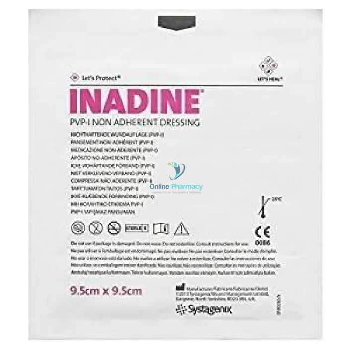 Inadine Iodine Dressings - 9.5Cm X (Single/Individual Dressing)