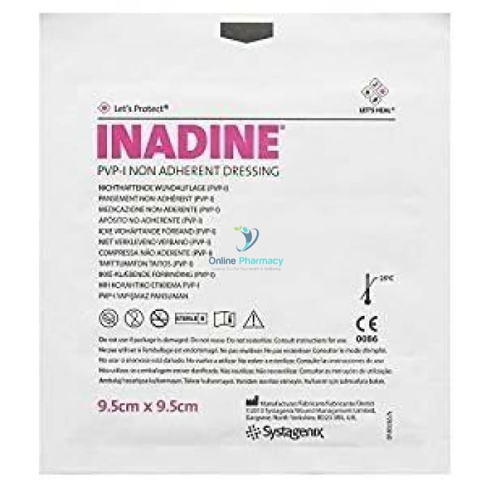 Inadine Iodine Dressings - 9.5Cm X (Single/Individual Dressing)