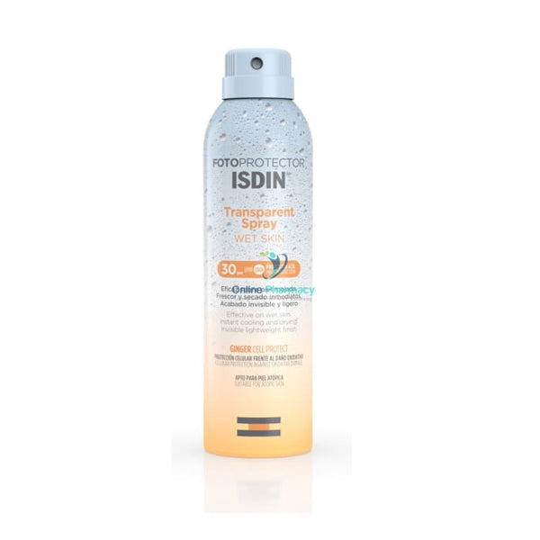 Isdin Fotoprotector Transparent Spray Wet Skin Spf30 250Ml Suncare