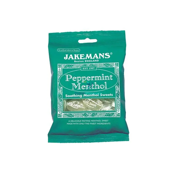 Jakemans Peppermint Menthol Soothing Sweets - 100g