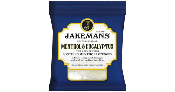 Jakemans Menthol & Eucalyptus Soothing Sweets - 100g