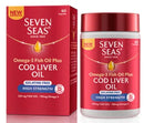 Seven Seas High Strength Cod Liver Oil Gelatine Free - 60/120 Capsules