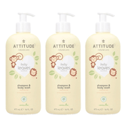 Attitude Pear Nectar Baby Shampoo and Body Wash 473 ml x 3 Pack