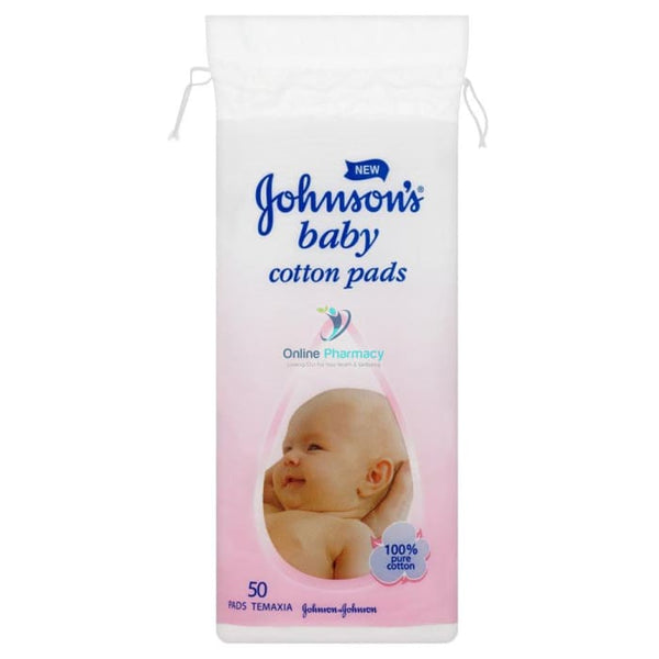 Johnson's Baby Cotton Pads - 50 Pack - OnlinePharmacy