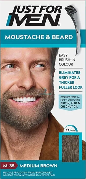 Just For Men Beard Medium Brown - 1 Pack