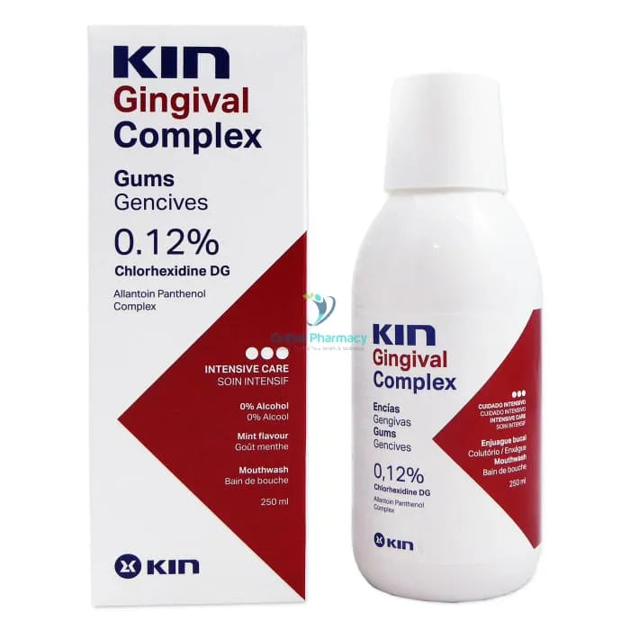 Kin Gingival Mouthwash 250ml/500ml - Prevent Gum Diseases - OnlinePharmacy