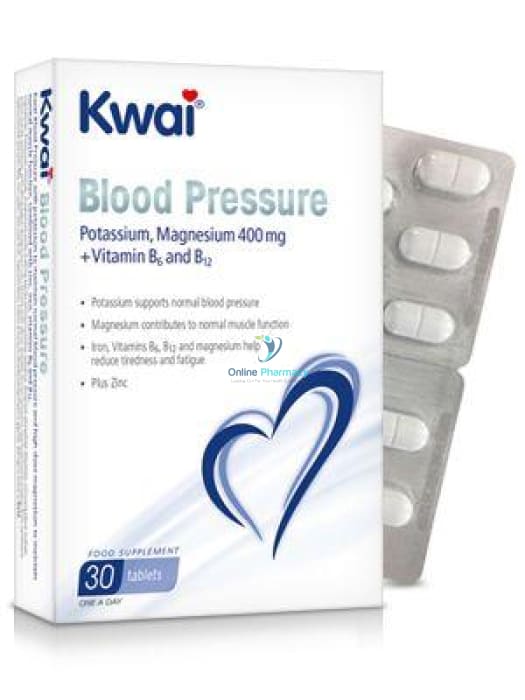 Kwai Blood Pressure Potassium - 30 Tablets - OnlinePharmacy
