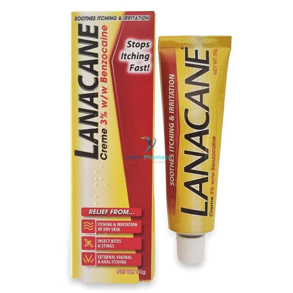 Lanacane Creme 3% - 30G Allergy & Hayfever
