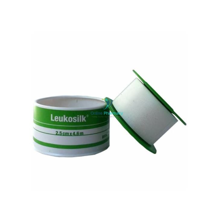 Leukosilk White Easy Tear Adhesive Tape - 2.5cm x 4.6m