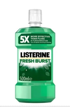 Listerine Fresh Burst Mouthwash - 500ml