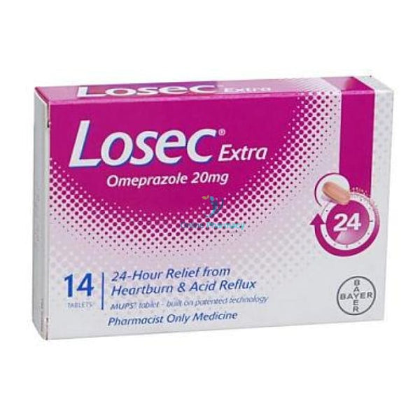 Losec Control Omeprazole 20mg Tablets - 7 / 14 Pack - OnlinePharmacy