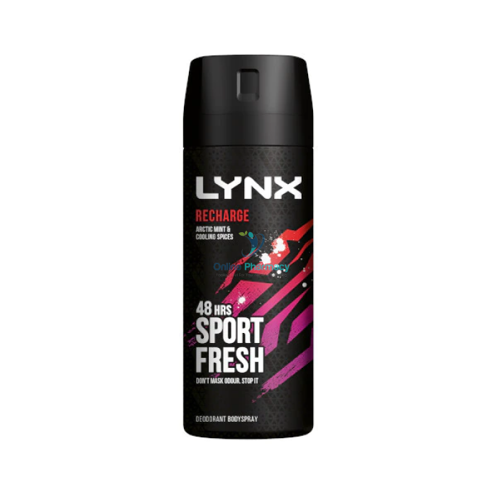 Lynx Body Recharge Sport Fresh Twin - 150ml x 2 Pack - OnlinePharmacy