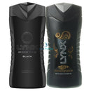 Lynx Shower Dark Temp & Black - 225Ml X 2 Pack Gel