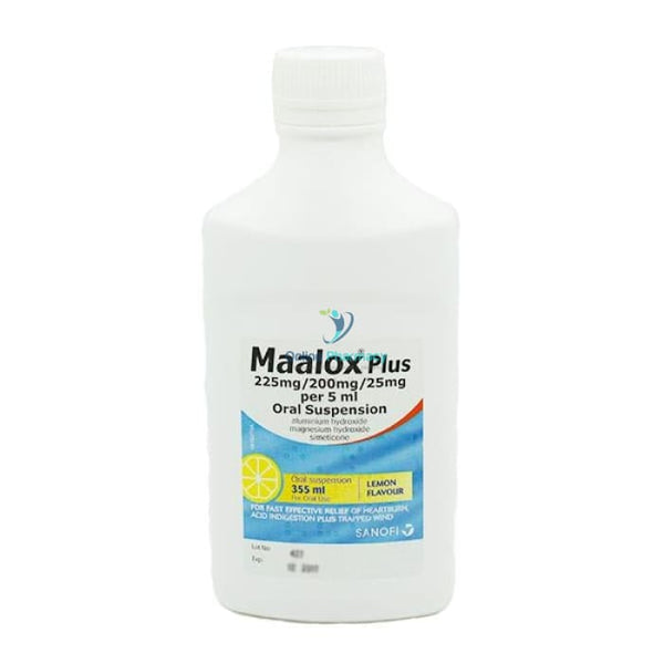 Maalox Plus Oral Suspension Lemon Flavour - 250ml - OnlinePharmacy