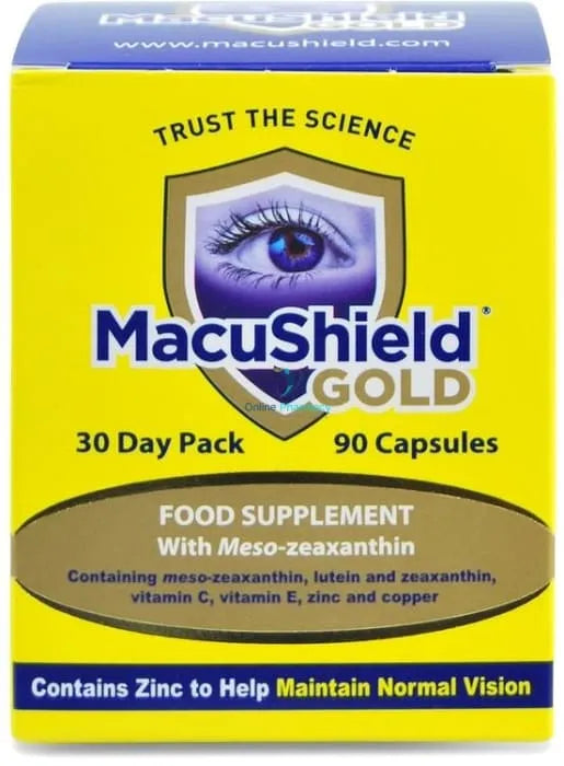 MacuShield Gold Eye Supplement Capsules - 90 Capsules (30 Day Pack)
