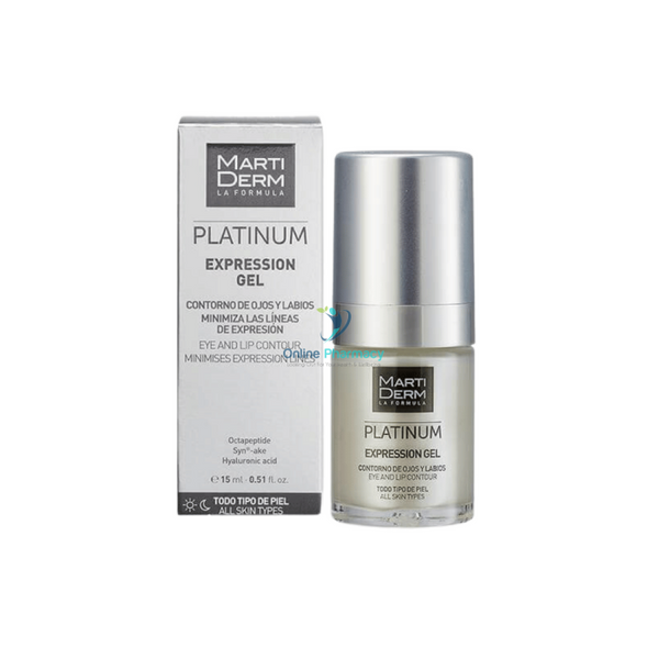 Martiderm Platinum Expression Gel Eyes & Lips Contour 15Ml Skin Care