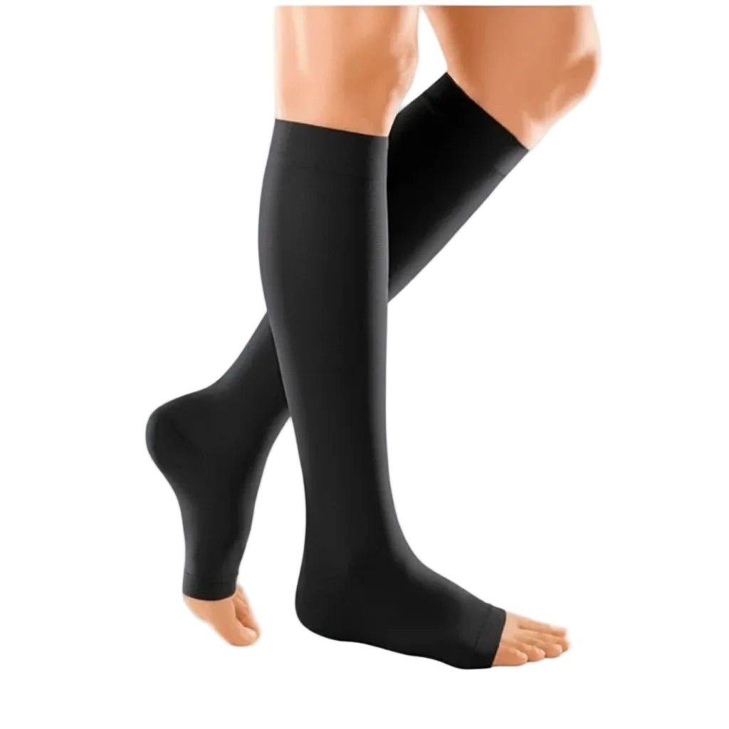 Medi Duomed Regular Class 2 Knee Length Open Toe Compression Stockings - OnlinePharmacy