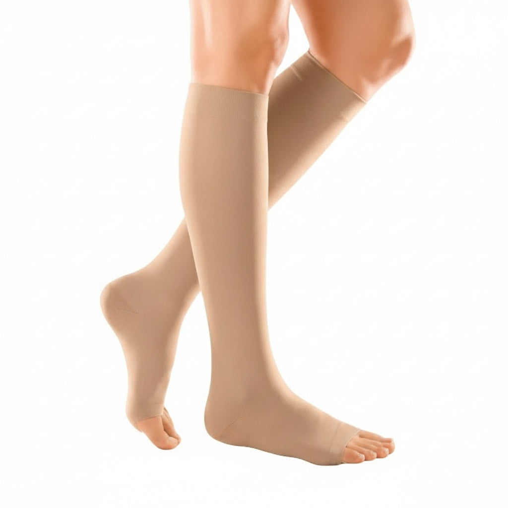 Medi Duomed Regular Class 2 Knee Length Petite Open Toe Compression Stockings - OnlinePharmacy