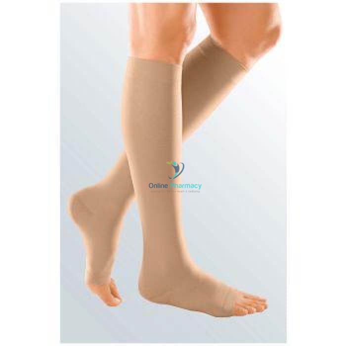 Medi Duomed Regular Class 2 Knee Length Petite Open Toe Compression Stockings - OnlinePharmacy