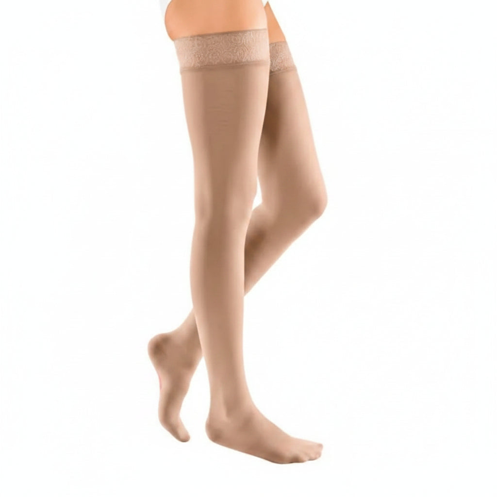 Medi Mediven Elegance Class 1 Thigh Length Compression Stockings - 1 Pair - OnlinePharmacy