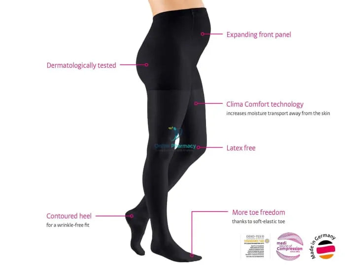 Medi Mediven Elegance Maternity Class 2 Compression Tights - 1 Pair - OnlinePharmacy