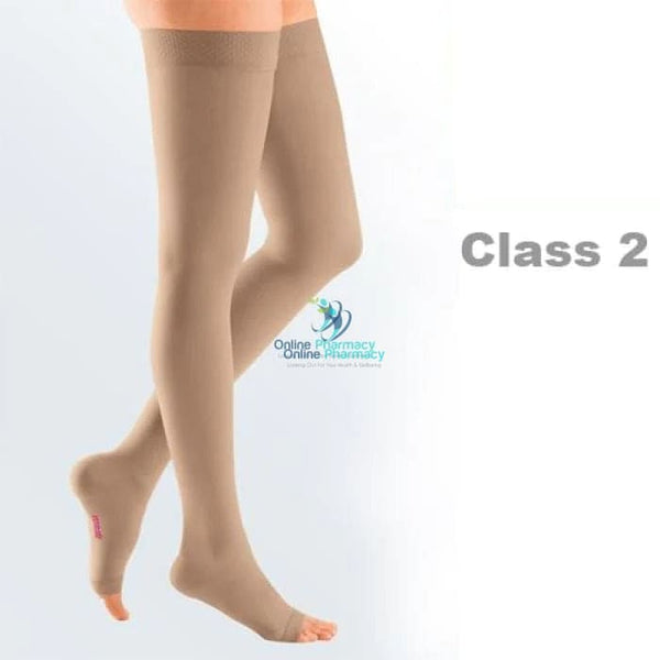 Medi Mediven Plus Class 2 Thigh Length Compression Stockings With Silicone Topband - 1 Pair - OnlinePharmacy