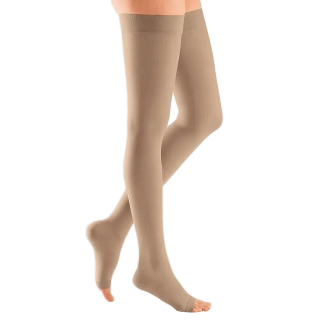 Medi Mediven Plus Class 3 Thigh Length Compression Stockings With Silicone Topband - 1 Pair - OnlinePharmacy