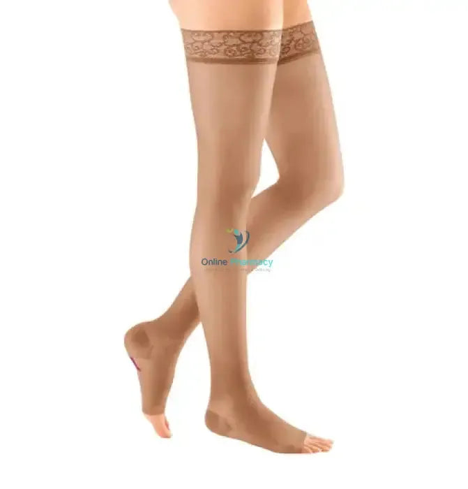 Medi Mediven Sheer and Soft Class 1 Thigh Length With Lace Topband - 1 Pair - OnlinePharmacy