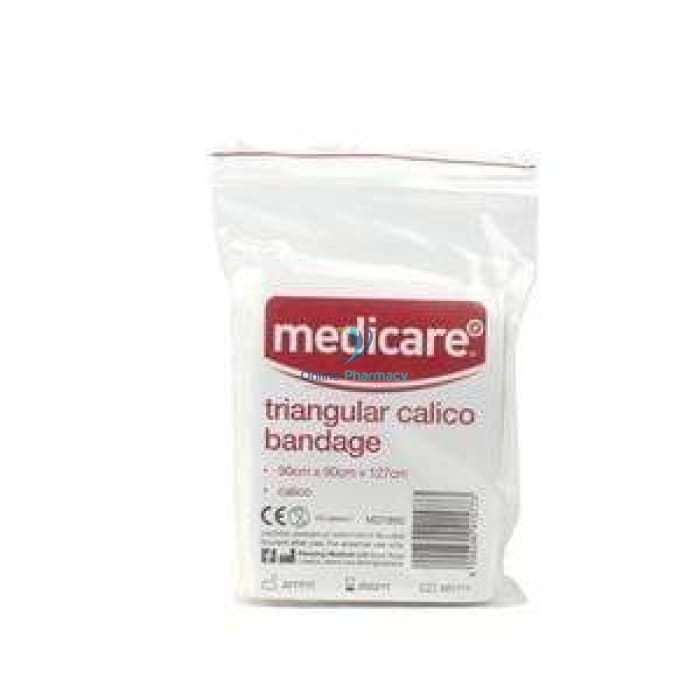 Medicare Calico Triangular Bandage 96 X 96 X 135Cm - OnlinePharmacy