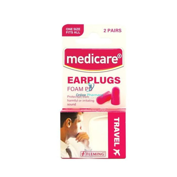 Medicare Foam PU Ear Plugs (2 Pairs) - OnlinePharmacy