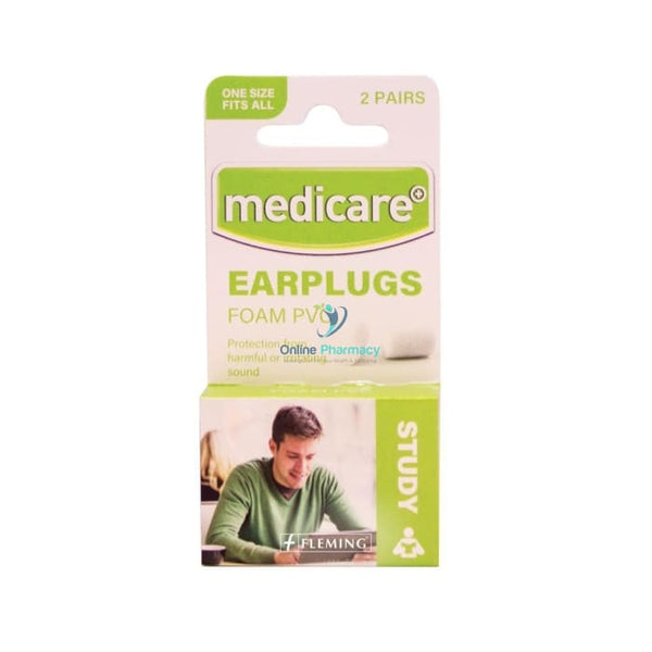 Medicare Foam PVC Ear Plugs (2 Pairs) - OnlinePharmacy