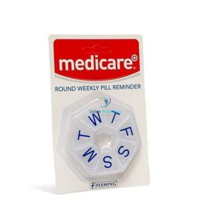 Medicare Round 7 Sided Weekly Pill Box - OnlinePharmacy