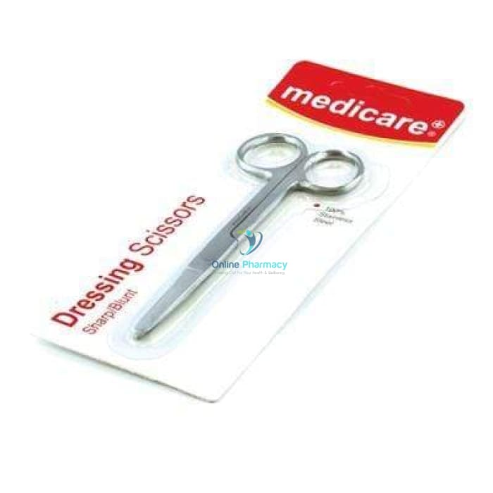 Medicare Sharp/ Blunt Dressing Scissors 14Cm - OnlinePharmacy