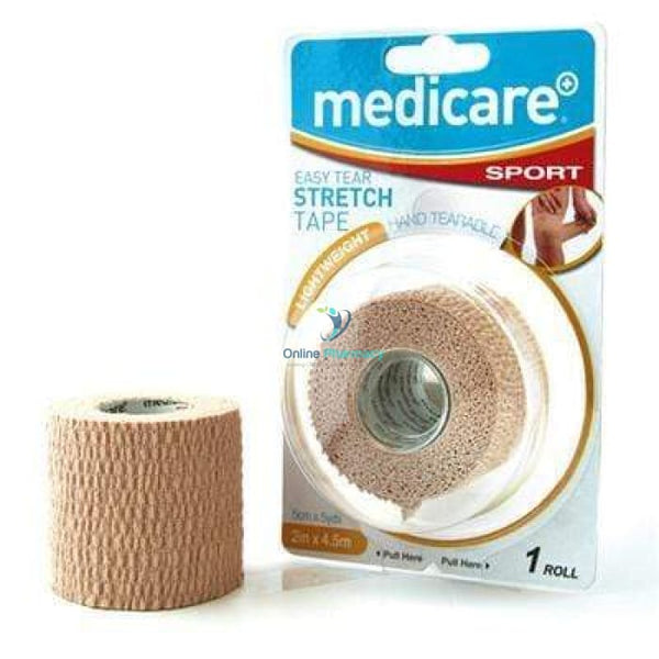 Medicare Sport Easy Tear Stretch Tape 2" X 4.5M - OnlinePharmacy