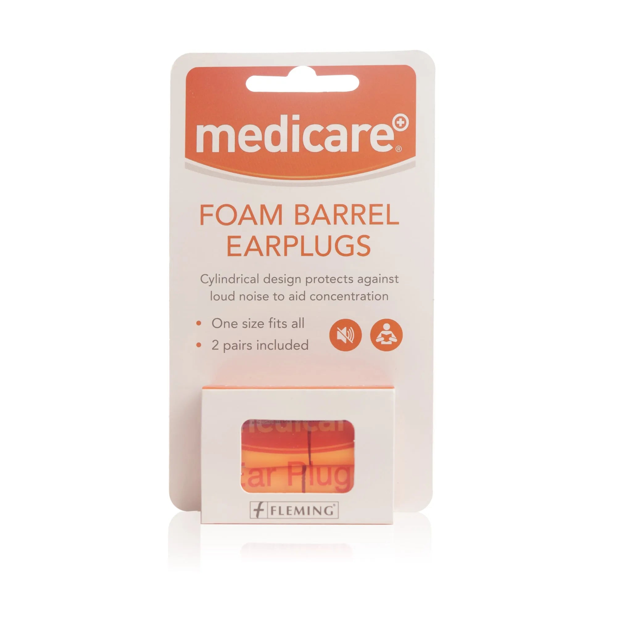 Medicare Foam PVC Ear Plugs (2 Pairs)