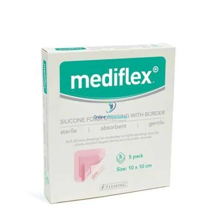 Mediflex Bordered Silicone Foam - 5 Pack (Various Sizes) - OnlinePharmacy