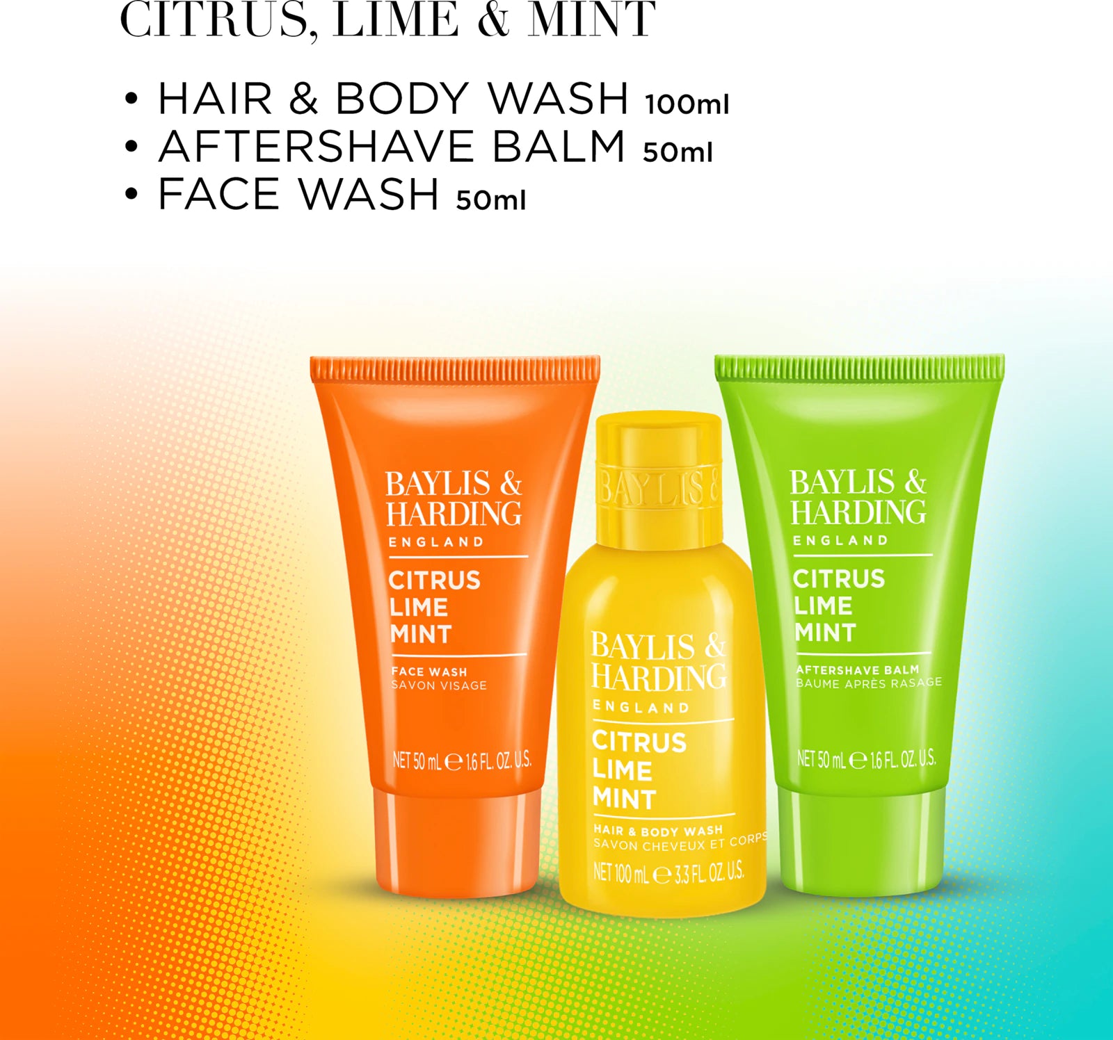 Baylis & Harding Citrus, Lime & Mint Men's Wash Bag