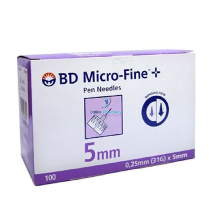 MicroFine 31G 5mm Needles 100 Pack - OnlinePharmacy