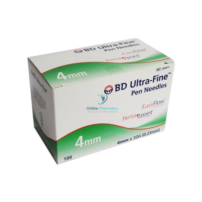 MicroFine 32G 4mm Needles 100 Pack - OnlinePharmacy