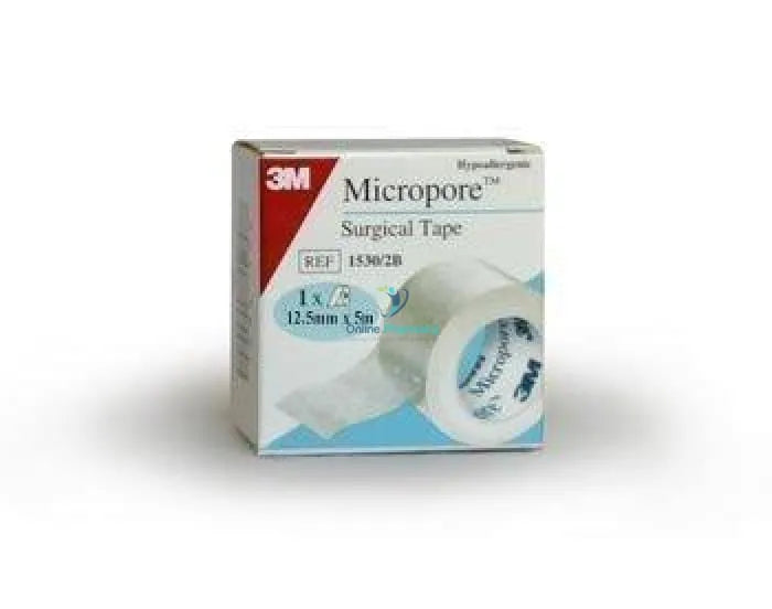 Micropore Hypoallergenic Surgical Tape - 12.5mm x 5m (single tape)
