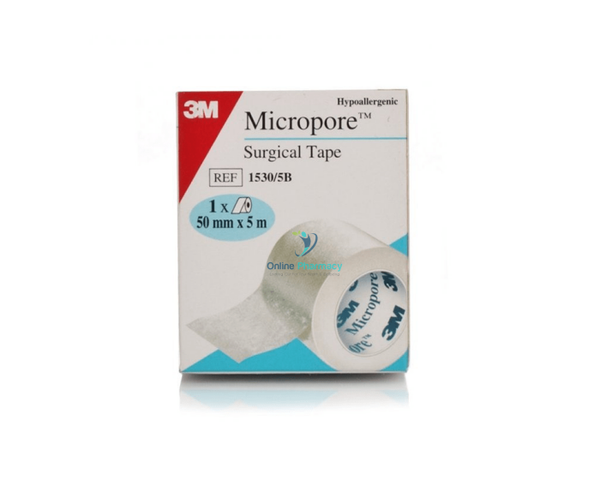 Micropore Hypoallergenic Surgical Tape - 50mm X 5m (single tape) - OnlinePharmacy
