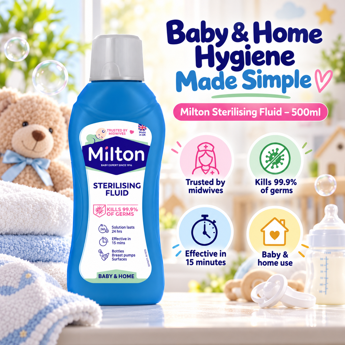 Milton Sterilising Fluid - 500ml