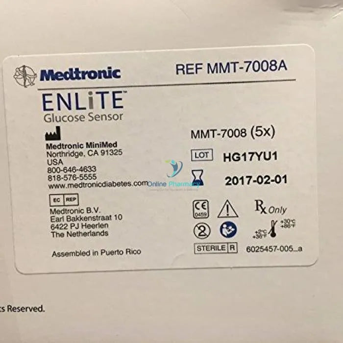 MiniMed Enlite Sensors MMT7008A (Disc)- Manage Blood Glucose Levels